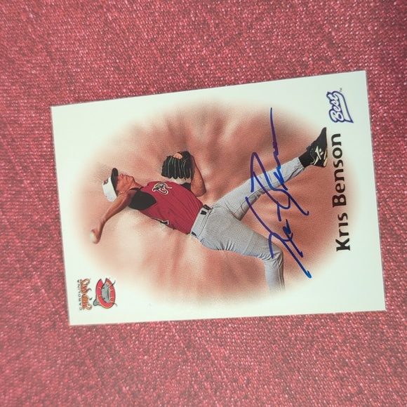 Kris Benson 1998 Best AUTHENTIC AUTOGRAPH Carolina Mud Cats Pittsburgh Pirates. - Picture 7 of 9